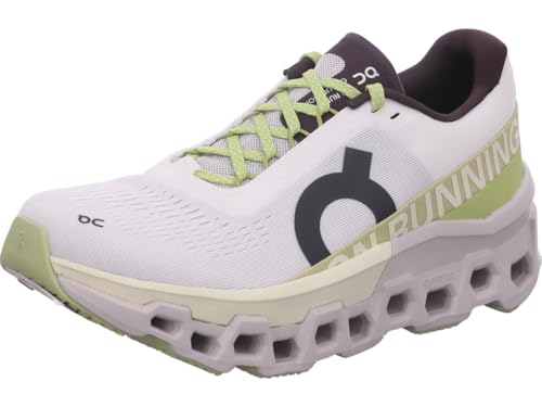 On Women's Cloudmonster 2 Running Shoes, Undyed/Zest, 9.5 US