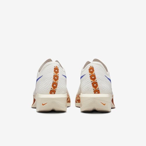 Nike Vaporfly 3 Men's Road Racing Shoes (FQ7676-100, Sail/Safety Orange/Burnt Sunrise/Hyper Royal) Size 9
