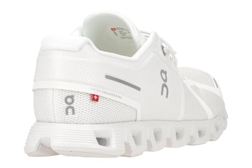 On Men's Cloud 5 Sneakers, All White, 10.5 Medium US