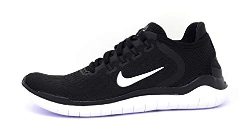 Nike Womens WMNS Free RN 2018 942837 001 - Size 9.5W Black/White
