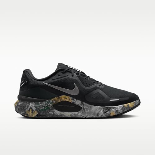 Nike Structure 26 Men's Realtree® Road Running Shoes (Black/Dark Smoke Grey/Anthracite/Metallic Dark Grey) Size 9.5