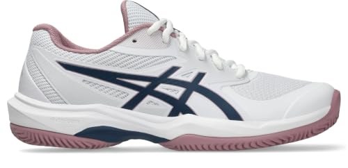 ASICS Women's Game Ff Clay Trainers, White Independence Blue, 9 US