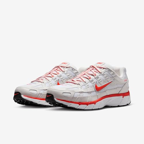 Nike P-6000 Women's Shoes (BV1021-107, White/Platinum Tint/Black/Picante Red) Size 7