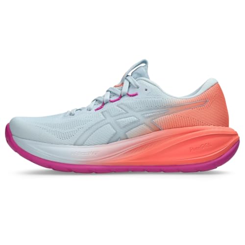 ASICS Women's Gel-Cumulus 28 Running Shoes, 8.5, Sky/Sun Coral