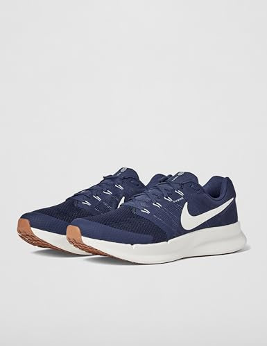 Nike Men's Run Swift 3 Road Running Shoes, Midnight Navy/Sail-Gum Medium Brown, 6