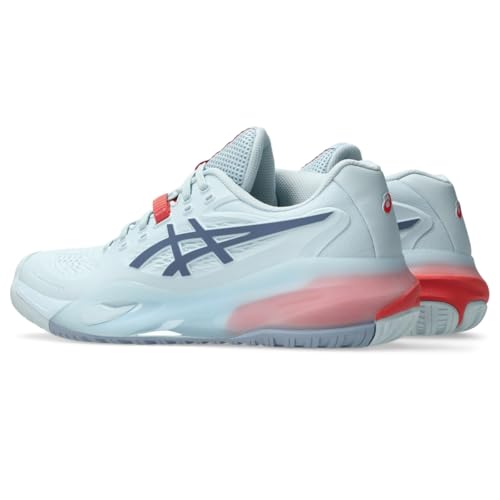 ASICS Women's Gel-Resolution X Tennis Shoes, 9, Sky/Grey Blue