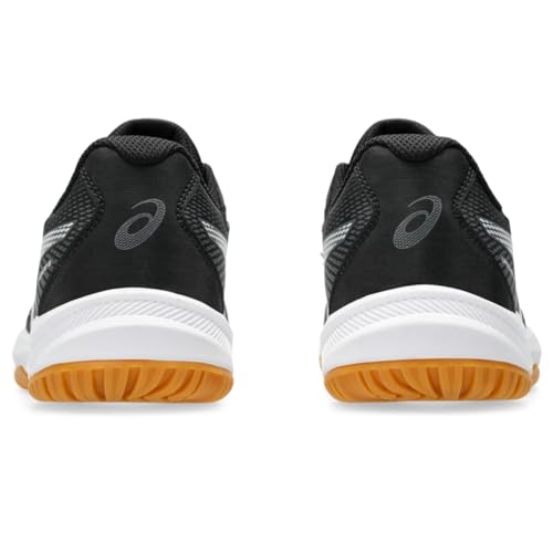 ASICS Women's Upcourt 6 Volleyball Shoes, 7, Black/White
