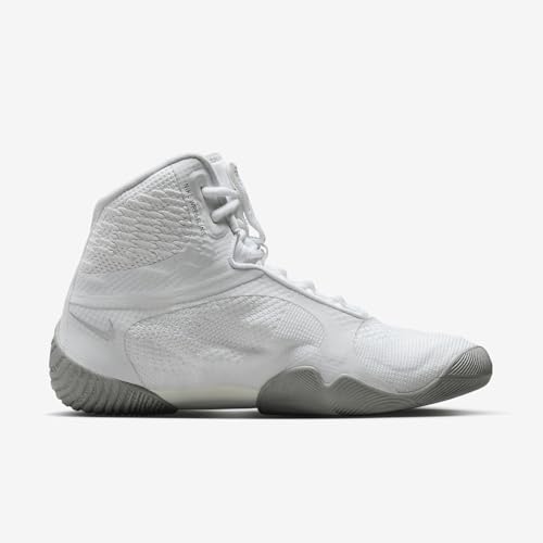 Nike Tawa Men's Wrestling Shoes (CI2952-100, White/White/Metallic Silver) Size 11.5