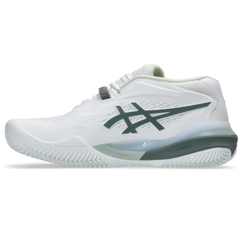ASICS Women's Gel-Resolution X Clay Tennis Shoe, 11, White/Monument Blue