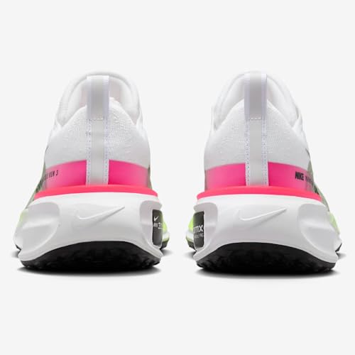Nike Men's Invincible 3 Road Running Shoes (White/Volt/Hyper Pink/Black, us_Footwear_Size_System, Adult, Men, Numeric, Medium, Numeric_12)
