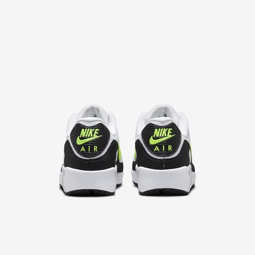 Nike Mens Golf Air Max 90 G Shoes White/Hot Lime 103, Size 9