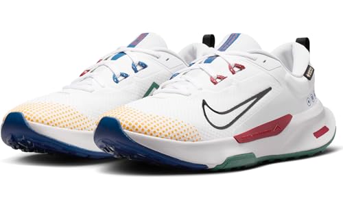 Nike Juniper Trail 2 GORE-TEX Men's Waterproof Trail Running Shoes (FB2067-102, White/Cedar/Court Blue/Black) Size 7
