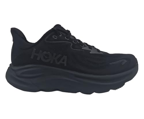 HOKA Clifton 10 Womens Shoes Size 8, Color: Black/Black