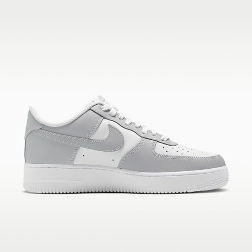 Nike Air Force 1 '07 Men's Shoes (White/White/Light Smoke Grey/Light Grey) Size 11.5