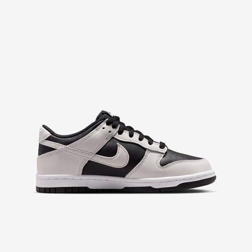 Nike Dunk Low Big Kids' Shoes (Black/Platinum Tint/White/Platinum Tint) Size 7
