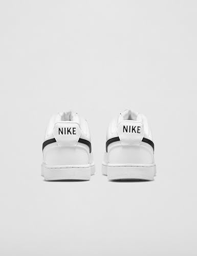 Nike Men's Court Vision Low Next Nature Shoes, White/Black-White, 7