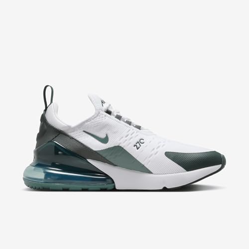 Nike Air Max 270 Women's Shoes (HQ3421-100, White/Bicoastal/Phantom/Vintage Green) Size 5