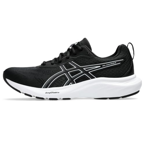 ASICS Women's Gel-Contend 9 Running Shoes, 10, Black/White