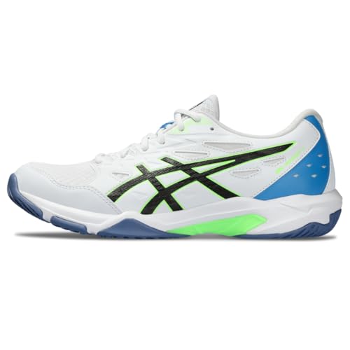 ASICS Men's Gel-Rocket 11 Volleyball Shoes, 12, White/Lime Burst