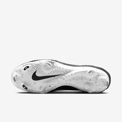 Nike Alpha Huarache NXT Men's Baseball Cleats (DJ6517-002, Black/Dark Smoke Grey/White) Size 7.5