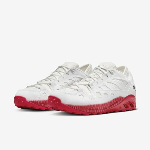 Nike ACG Air Exploraid Men's Shoes (FJ1920-101, Summit White/Summit White/University Red/Black) Size 4