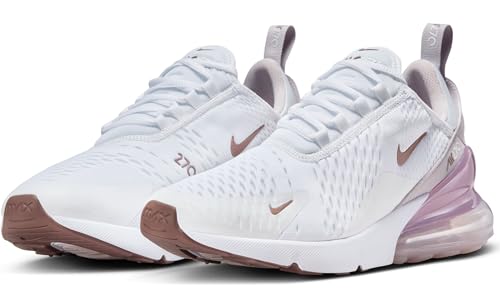 Nike Air Max 270 Women's Shoes (AH6789-120, White/Smokey Mauve/Black) Size 11.5