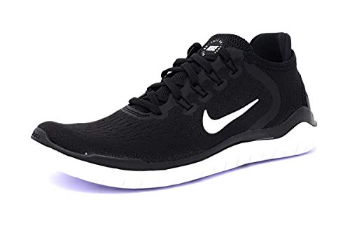 Nike Womens WMNS Free RN 2018 942837 001 - Size 9.5W Black/White