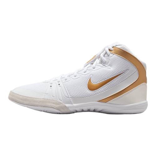 Nike Men's Freek Wrestling Shoes (8.5, White/Gold-M)
