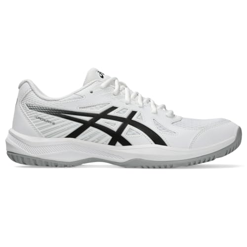 ASICS Men's Upcourt 6 Volleyball Shoes, 12, White/Black