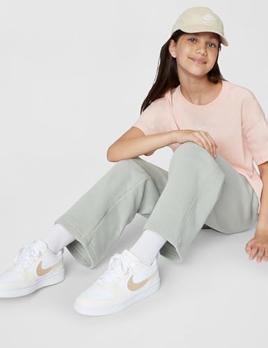 Nike Kid's Court Borough Low Bball, White/Shimmer-Chalk-White, 5.5Y