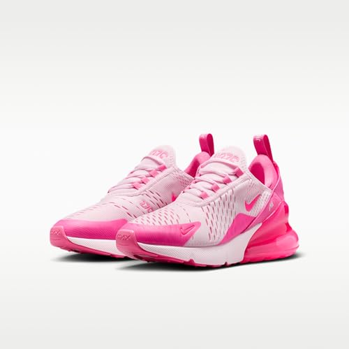 Nike Air Max 270 Big Kids' Shoes (Pink Foam/Pinksicle/White/Hyper Pink) Size 4