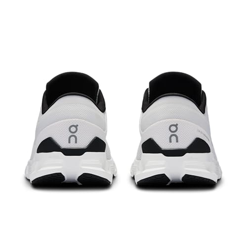 On Men's Cloud X 4 Sneakers, Ivory/Black, 8 Medium US