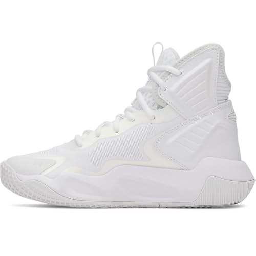 Under Armour Women's Highlight Ace 2 Volleyball Shoes, (100) White/White/Halo Gray, 8.5, US