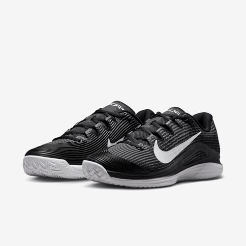 Nike Vapor 12 Women's Clay Court Tennis Shoes (HQ6027-001, Black/Dark Smoke Grey/White) Size 9