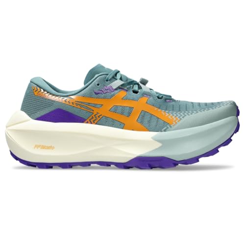 ASICS Women's Trabuco MAX 5 Running Shoes, 8, Foggy Teal/Radiant Amethyst