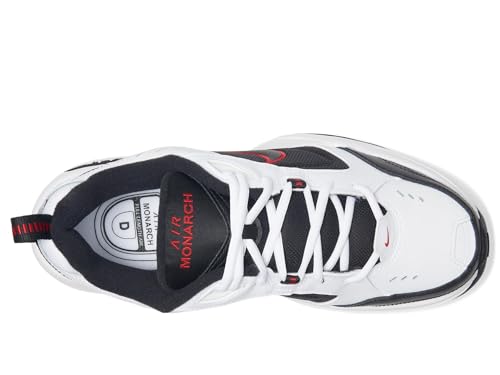 Nike Air Monarch IV Training Shoe (4E) - White/Black/Varsity Red, Size 9.5 US
