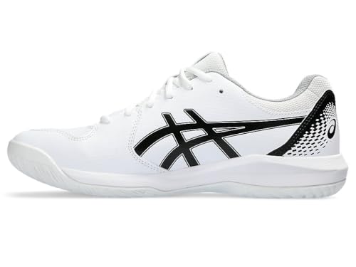 ASICS Men's Gel-Dedicate 8 Tennis Shoes, 9, White/Black