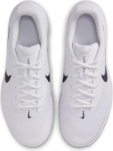 Nike Men's Vapor Lite 3 Hard Court Tennis Shoes, White/Black, 10.5