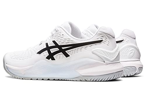 ASICS Men's Gel-Resolution 9 Tennis Shoes, 14, White/Black