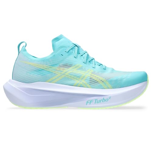 ASICS Unisex MEGABLAST Running Shoes, 7.5M / 9W, Energy Aqua/Blue Fade