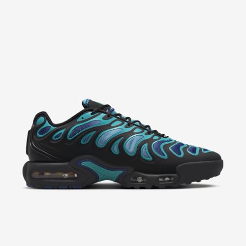 Nike Air Max Plus Drift Men's Shoes (FD4290-011, Black/Deep Royal Blue/Baltic Blue) Size 11.5