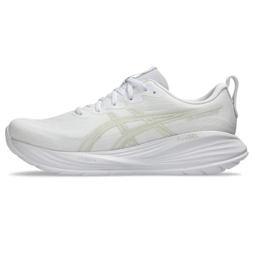 ASICS Men's Gel-Cumulus 27 Running Shoes, 12, White/Lake Grey
