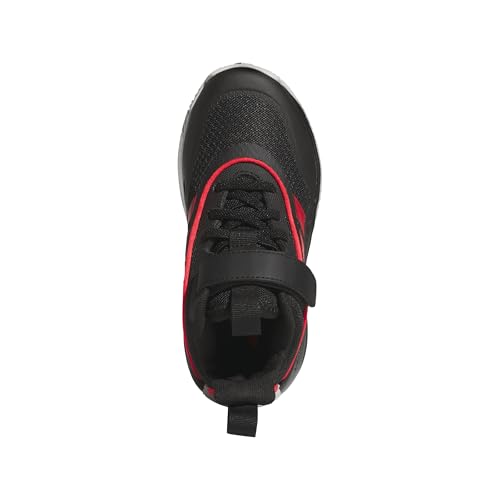 Adidas Unisex-Kids Own The Game 3.0 Mid Top Elastic Lace & Strap Basketball, Black/Lucid Red/White, 5.5