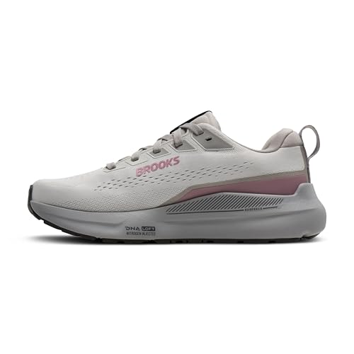 Brooks Women’s Ariel GTS 26 Supportive Running & Walking Shoe - Oyster Mushroom/Alloy/Pink - 13 Medium