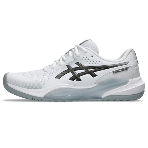 ASICS Men's Gel-Challenger 15 Tennis Shoes, 10, White/Gunmetal