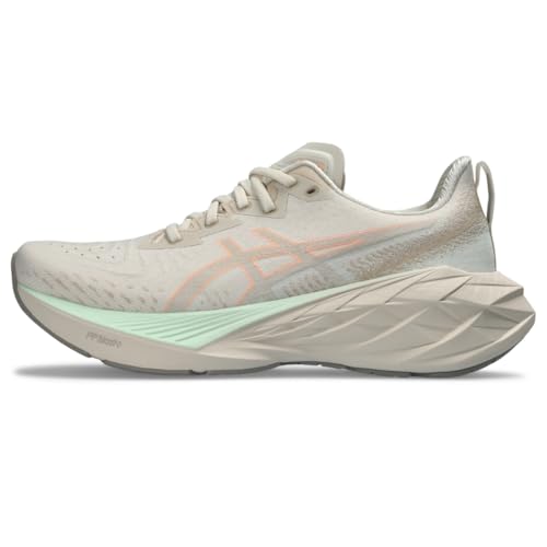 ASICS Women's NOVABLAST 4 Running Shoes, 9, Oatmeal/Moonrock