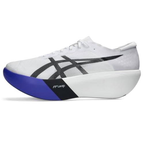 ASICS Unisex METASPEED RAY Running Shoes, 13M / 14.5W, White/Cobalt Burst