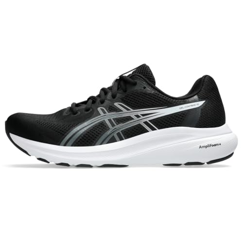 ASICS Men's Gel-Contend 10 Running Shoes, 12, Black/White
