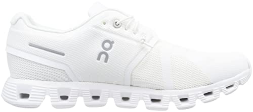 On Men's Cloud 5 Sneakers, All White, 12.5 Medium US
