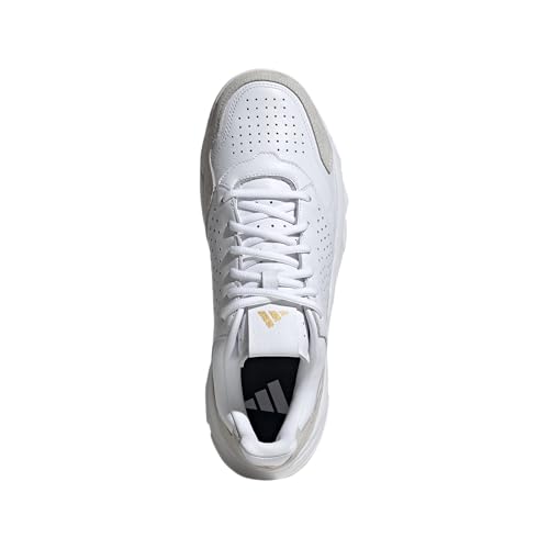 Adidas Unisex-Adult CourtJam Control 3 Premium Tennis, White/White/White, 10.5